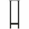 Black Coffee Table Legs - 2 pcs Steel, 28x(72-73) cm | HipoMarket