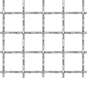 Crimped Stainless Steel Garden Wire Fence 50x50 cm - Durable