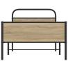 Stylish Sonoma Oak Bed Frame 90x190 cm - No Mattress Included