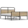 Sonoma Oak Bed Frame 120x200 cm - Elegant Design | HipoMarket