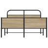 Sonoma Oak Bed Frame 120x200 cm - Elegant Design | HipoMarket