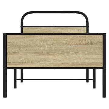 Sonoma Oak Bed Frame 80x200 cm - Stylish & Sturdy