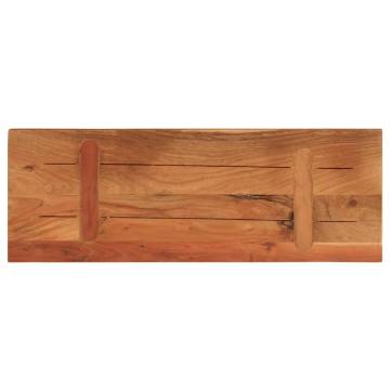 Table Top 80x40 cm - Rectangular Solid Wood Acacia