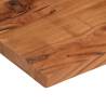 Table Top 80x40 cm - Rectangular Solid Wood Acacia