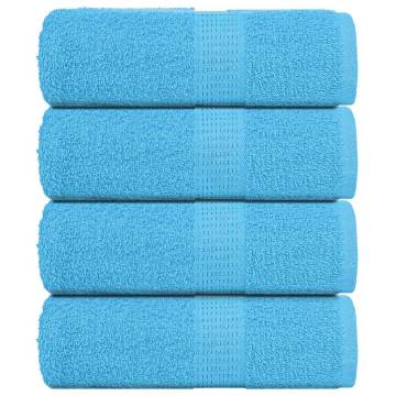 Turquoise Soap Towels - 4 pcs 100% Cotton 30x30 cm | HipoMarket