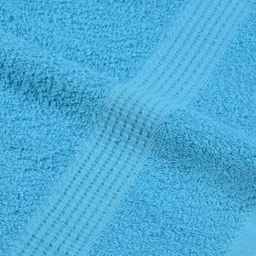 Turquoise Bath Towels Set - 4 pcs, 100% Cotton, 100x150 cm