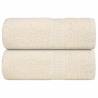 Cream Guest Towels 2 pcs - 100% Cotton & 360 gsm | HipoMarket