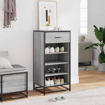 Shoe Rack Grey Sonoma - Stylish & Durable | HipoMarket