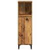 Elegant Old Wood Bathroom Cabinet - 30x30x100 cm