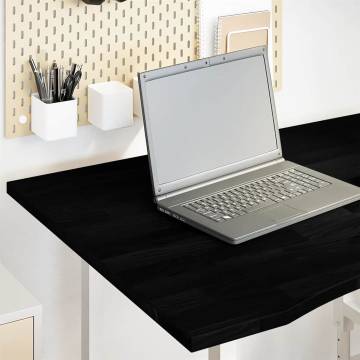 Dark Brown Solid Oak Desk Top – 100x80 cm | Hipo Market