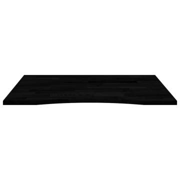 Dark Brown Solid Oak Desk Top – 100x80 cm | Hipo Market