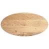 Table Top 120x60cm Solid Wood Oak Oval - Durable & Elegant