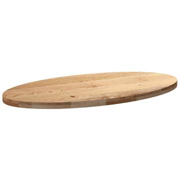 Table Top 120x60cm Solid Wood Oak Oval - Durable & Elegant