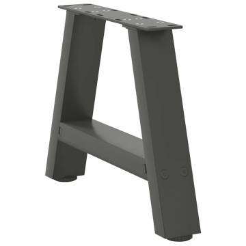 A-Shaped Coffee Table Legs Set - Anthracite Steel 50x(30-31) cm