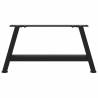 A-Shaped Coffee Table Legs - Durable Black Steel 70x(30-31) cm