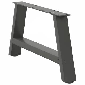 A-Shaped Coffee Table Legs - Anthracite Steel 70x(30-31) cm