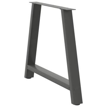 A-Shaped Coffee Table Legs - 2 pcs Anthracite Steel (100x72-73 cm)