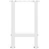 White Coffee Table Legs - Durable Steel 38x(42-43) cm - 2 Pcs