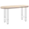 White Coffee Table Legs - Durable Steel 38x(42-43) cm - 2 Pcs