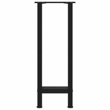 Coffee Table Legs Black - 38x(72-73) cm Steel (2 pcs)