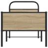 Elegant Sonoma Oak Bed Frame 75x190 cm - Sturdy & Stylish