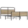 Sonoma Oak Bed Frame 120x190 cm - Elegant Design & Sturdy Build