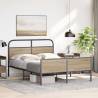 Sonoma Oak Bed Frame 120x190 cm - Elegant Design & Sturdy Build