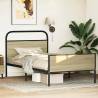 Sonoma Oak Bed Frame 90x190 cm | Durable & Elegant Design