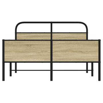 Bed Frame without Mattress | 120x200 cm Sonoma Oak