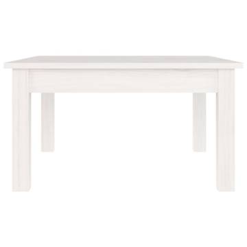 Stylish White Coffee Table - Solid Pine - 55x55x30 cm