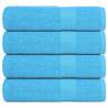  Shower Towels 4 pcs Turquoise 70x140 cm 360 gsm 100% Cotton Colour turquoise Size 70 x 140 cm Quantity in Package 4 