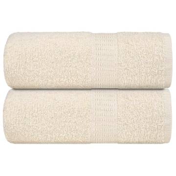 Soap Towels 2 pcs Cream 30x30 cm - 100% Cotton | Hipo Market