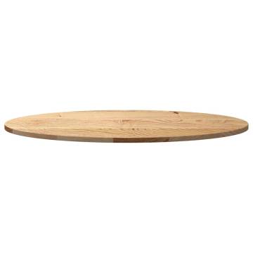 Table Top 100x50 cm Solid Oak Oval - Durable & Versatile