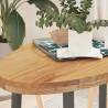  Table Top Light Brown 100x50x4 cm Solid Wood Oak Oval Colour light brown Size 100 x 50 x 4 cm Quantity in Package 1 