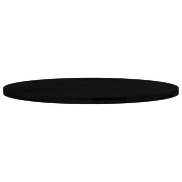 Table Top Dark Brown Oval 120x60 cm - Solid Oak Wood