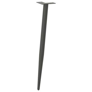 Stylish Coffee Table Legs - Conical Shape Anthracite Steel