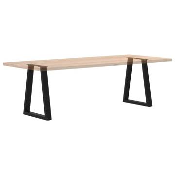 Coffee Table Legs V-Shape - 2 pcs Black Steel | Hipo Market