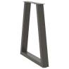 V-Shape Coffee Table Legs - Anthracite Steel (2 pcs) | HipoMarket