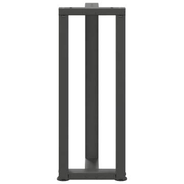 T-Shaped Console Table Legs - Anthracite Steel (2 Pcs)