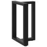 T-Shaped Dining Table Legs (2 pcs) - Black Steel, 60x35x73 cm