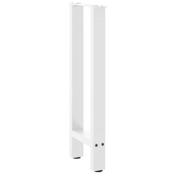 White Coffee Table Legs - 28x(72-73) cm Steel - Set of 2