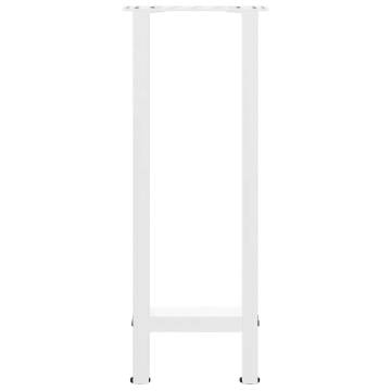 White Coffee Table Legs - 28x(72-73) cm Steel - Set of 2