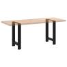 Black Coffee Table Legs - 2 pcs Steel 50x(72-73) cm | HipoMarket