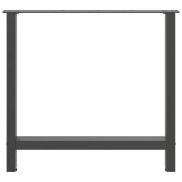 Coffee Table Legs Anthracite - 80x(72-73) cm Steel - HipoMarket