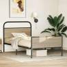 Sonoma Oak Bed Frame 100x200 cm - Sturdy & Elegant Design