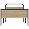 Sonoma Oak Bed Frame 100x200 cm - Sturdy & Elegant Design