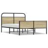 Elegant Bed Frame without Mattress 120x190 cm - Sonoma Oak