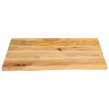 Table Top Live Edge 60x60 cm Solid Mango Wood - Hipo Market