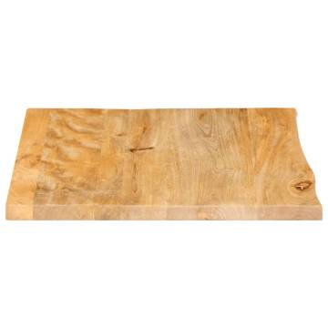 Table Top Live Edge 60x60 cm Solid Mango Wood - Hipo Market