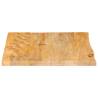 Table Top Live Edge 60x60 cm Solid Mango Wood - Hipo Market